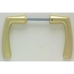 Béquille de portail double - Champagne - Ø67 x 110 mm - DUBOIS