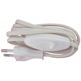 Cordon avec interrupteur pour équipement de lampe - Longueur 1,50 m - Blanc - LEGRAND