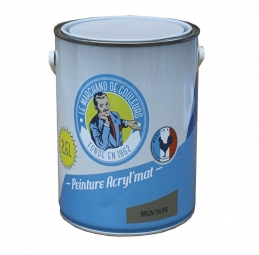 Peinture acrylique - Murs et plafonds - Mat - Gris Galet - 2.5 L - ONIP