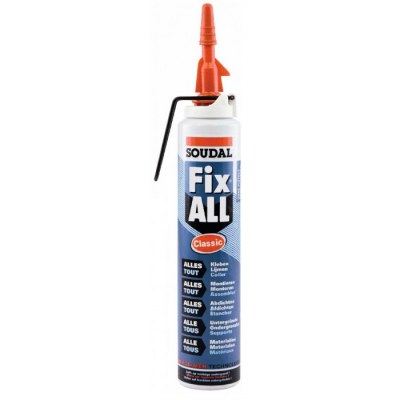  Mastic Fix All Classic Soudal - Cartouche gachette 200 ml - Blanc