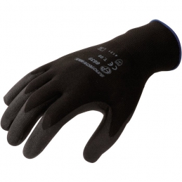 Gants tricot anti-froid EUROTECHNIQUE enduit latex orange fluo