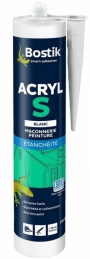 Mastic acrylique d'étanchéité - Acryl S - Blanc - 310 ml - BOSTIK