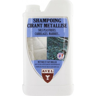 Shampoing cirant métallisé - Sols plastiques et carrelage - 1 L - AVEL