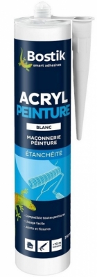 Mastic acrylique d'étanchéité spécial peintre - Acryl peinture - 310 ml - BOSTIK