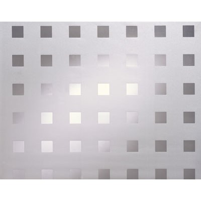 Adhésif vitrostatique - MOTIFS CARRES - Blanc - 90 cm x 150 cm