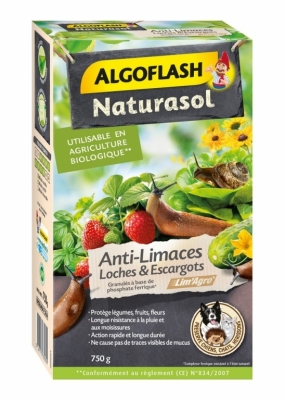 Anti-Limaces, Loches et Escargots - En granulés - 750 Grs - ALGOFLASH