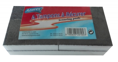 Tampons récurage intensif x 4 PAD