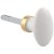 Bouton ovale blanc - Brionne - DT 2000