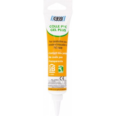 Colle PVC en gel pour canalisations - 50 ml - GEB