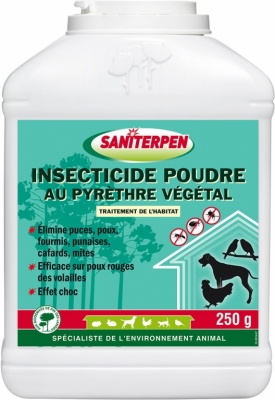 Insecticide poudre au pyrèthre végétal - 250 Grs - SANITERPEN