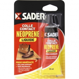 Colle contact liquide - Néoprène - 55 ml - SADER