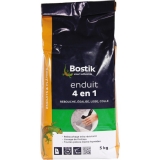 Enduit en poudre 4 en 1 - Rebouche / lisse / égalise et colle - 5 Kg - BOSTIK