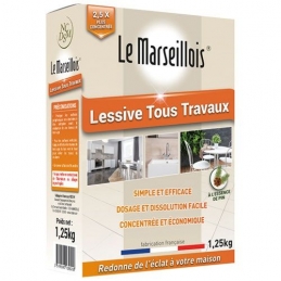 Lessive tous travaux - 1.25kg - LE MARSEILLOIS