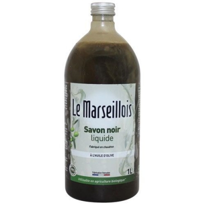 Savon noir liquide à l'huile d'olive - 1 L - LE MARSEILLOIS