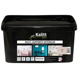 Peinture multi-supports - Intérieur - Mat - Lin - 2.5 L - KALITT