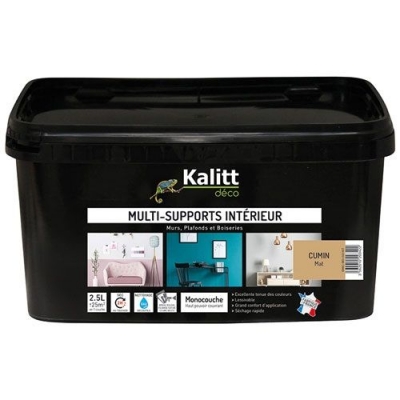 Peinture multi-supports - Intérieur - Mat - Cumin - 2.5 L - KALITT