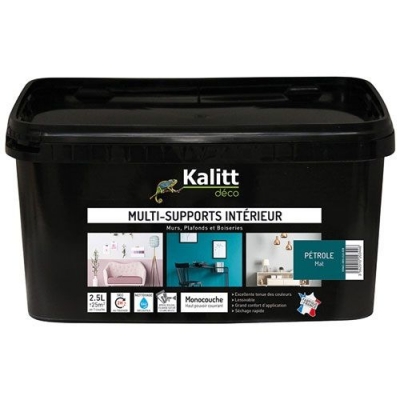 Peinture multi-supports - Intérieur - Mat - Pétrole - 2.5 L - KALITT