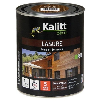 Lasures Les Modernes - Murs et boiseries - Chêne Moyen - 1 L - KALITT