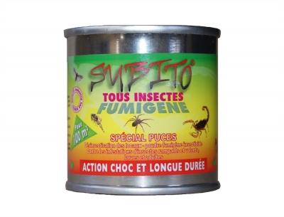Insecticide fumigène au Pyrèthre - Spécial puces - 20 Grs - SUBITO
