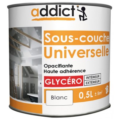 Sous-couche universelle - Opacifiante - Glycéro - Blanc - 0.5 L - ADDICT