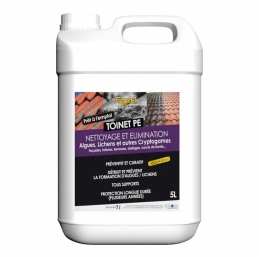 Nettoyant et traitement des toitures et facade toinet PE - 5 L - TOLEMAIL