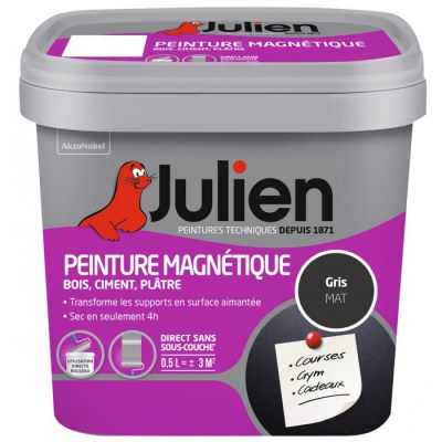 Peinture magnétique - Gris mat - 500 ml