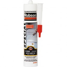 Rubson Mastic Colle Verre Aquarium 280 ml - Transparent