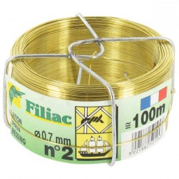 Bobinots fil attache - Laiton - 100 M - N°2 - FILIAC