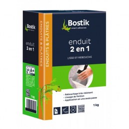 Enduit en poudre 2 en 1 - 1 kg - BOSTIK