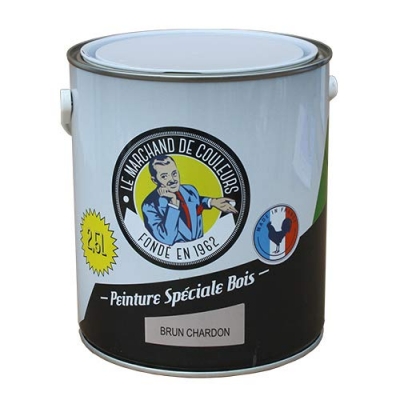 Peinture Spécial Bois - Satinée - Brun charbon - 2.5 L - ONIP