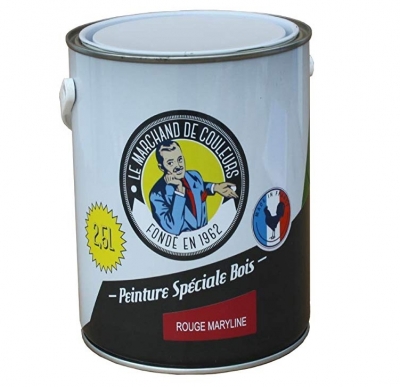 Peinture Spécial Bois - Satinée - Rouge marilyne - 2.5 L - ONIP