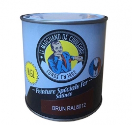 Peinture Spécial Fer - Satinée - Brun - 0.5 L - ONIP