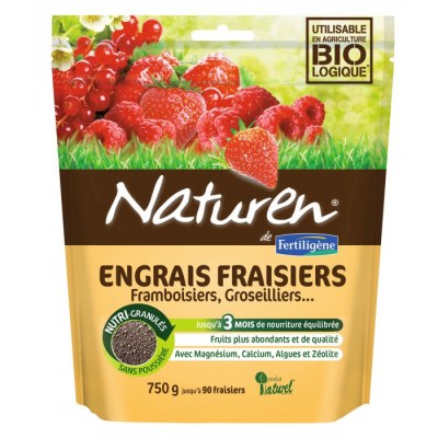 Engrais fraisiers, framboisiers et groseilliers - 750 Grs - NATUREN
