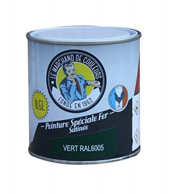 Peinture Spécial Fer - Satinée - Vert mousse - 0.5 L - ONIP