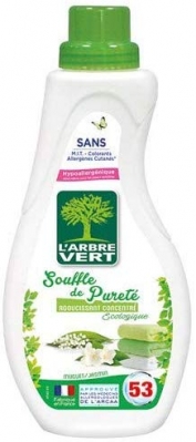 Adoucissant concentré écologique - Souffle de pureté - 800 ml - L'ARBRE VERT