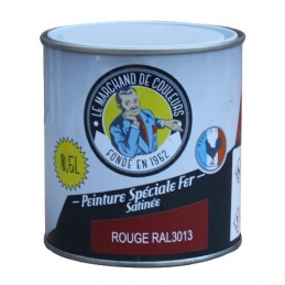 Peinture Spécial Fer - Satinée - Rouge - 0.5 L - ONIP