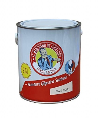 Peinture Glycéro - Bois / Métal - Satinée - Blanc Ivoire - 2.5 L - ONIP