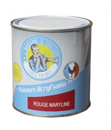 Peinture acrylique - Murs et plafonds - Satin - Rouge Marilyne - 0.5 L - ONIP