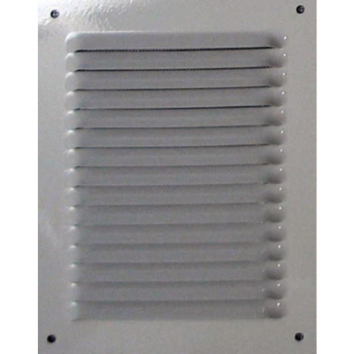Grille de ventilation avec moustiquaire - métal - Verticale - 190 x 140 mm - Blanc - DMO