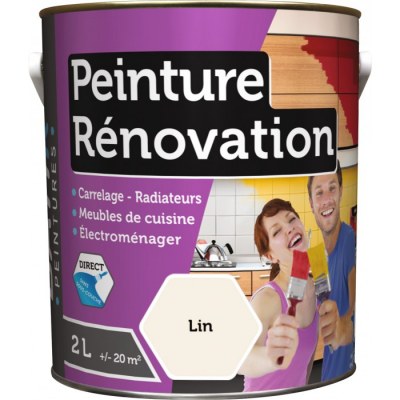 Peinture multi-surfaces - Rénovation - 2 L - Lin - BATIR