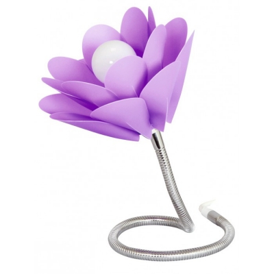 Lampe à poser en acier et plastique - Lilas - RANEX