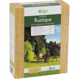 Gazon rustique enrichi - 20 m² - 0.5 Kg - LES DOIGTS VERTS