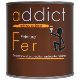 Peinture Fer - Noir profond - 0.5 L - ADDICT