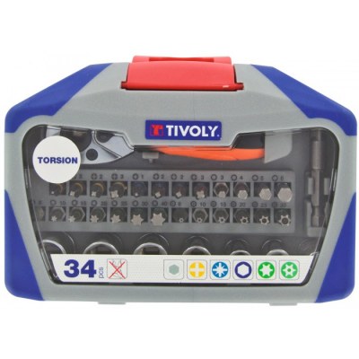  Coffret assortiment de vissage Tivoly - 34 pièces - TIVOLY