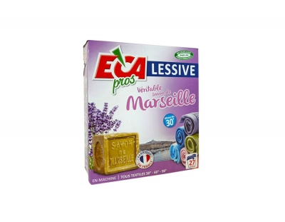 Lessive en poudre au savon de Marseille - 5 lavages - 600 Grs - ECA PROS