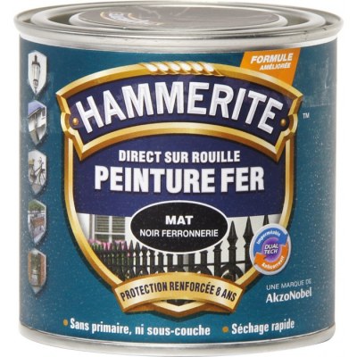 Hammerite - Peinture mat ferronerie - 250 ml