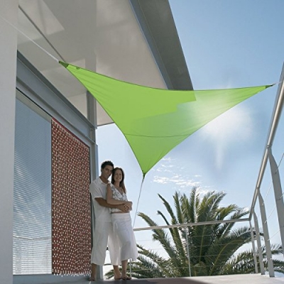 Voile d'ombrage triangulaire - First - 3 M - Vert Pomme - JARDILINE