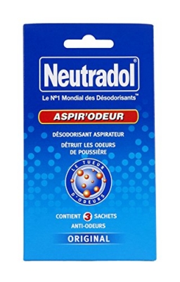 3 Sachets désodorisant pour Aspirateur - Aspi'Odeur - NEUTRADOL