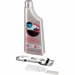 Kit d'entretien pour plaque vitrocéramique - Crème / grattoir et lames - KVC015 - WPRO