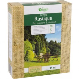 Gazon rustique enrichi - 35 m² - 1 Kg - LES DOIGTS VERTS